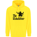The Scuba Father Day Funny Diver Diving Mens 80% Cotton Hoodie Yellow