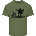 The Scuba Father Day Funny Diver Diving Mens Cotton T-Shirt Tee Top Military Green
