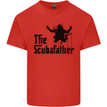 The Scuba Father Day Funny Diver Diving Mens Cotton T-Shirt Tee Top Red