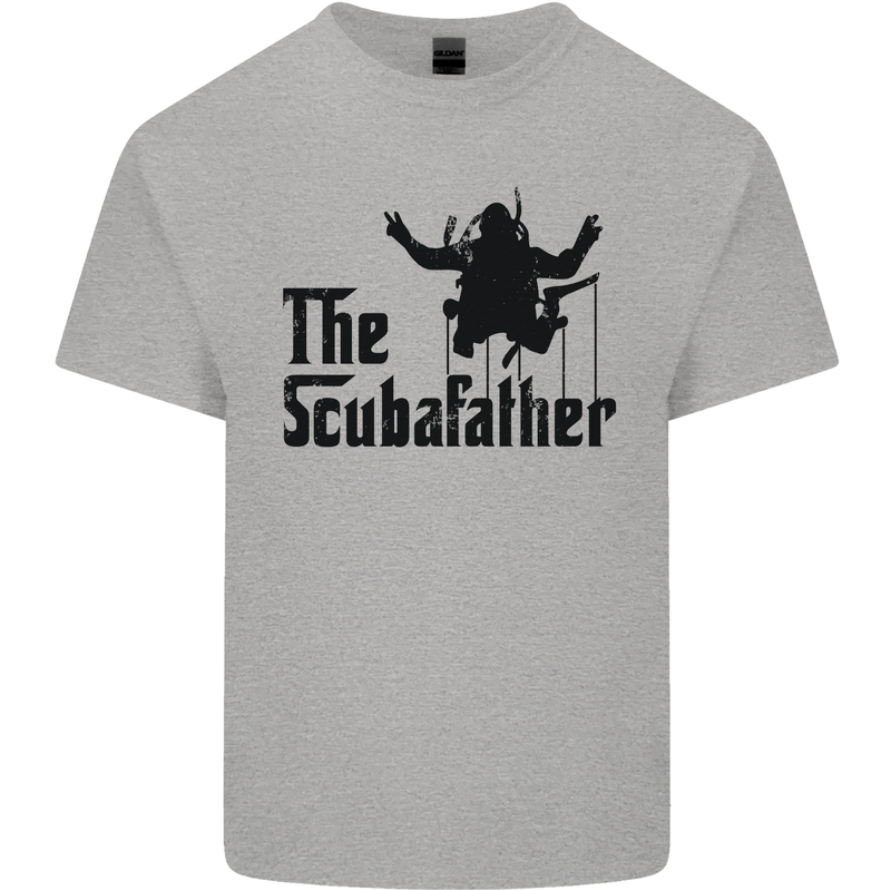 The Scuba Father Day Funny Diver Diving Mens Cotton T-Shirt Tee Top Sports Grey