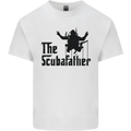 The Scuba Father Day Funny Diver Diving Mens Cotton T-Shirt Tee Top White