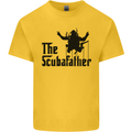 The Scuba Father Day Funny Diver Diving Mens Cotton T-Shirt Tee Top Yellow