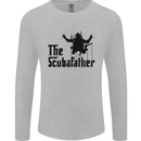 The Scuba Father Day Funny Diver Diving Mens Long Sleeve T-Shirt Sports Grey