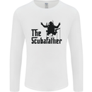 The Scuba Father Day Funny Diver Diving Mens Long Sleeve T-Shirt White