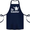 The Scuba Father Day Funny Diving Diver Cotton Apron 100% Organic Navy Blue