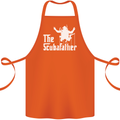 The Scuba Father Day Funny Diving Diver Cotton Apron 100% Organic Orange