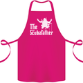 The Scuba Father Day Funny Diving Diver Cotton Apron 100% Organic Pink