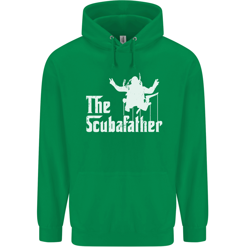 The Scuba Father Day Funny Diving Diver Mens 80% Cotton Hoodie Irish Green