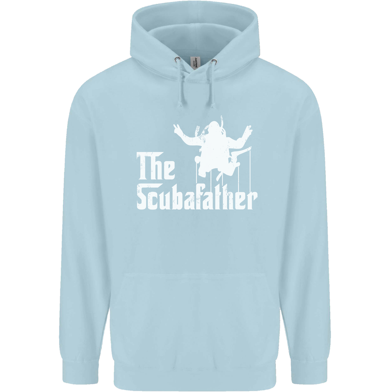 The Scuba Father Day Funny Diving Diver Mens 80% Cotton Hoodie Light Blue