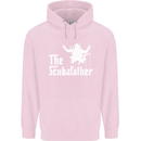 The Scuba Father Day Funny Diving Diver Mens 80% Cotton Hoodie Light Pink