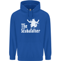 The Scuba Father Day Funny Diving Diver Mens 80% Cotton Hoodie Royal Blue