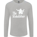 The Scuba Father Day Funny Diving Diver Mens Long Sleeve T-Shirt Sports Grey