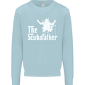 The Scuba Father Day Funny Diving Diver Mens Sweatshirt Jumper Light Blue