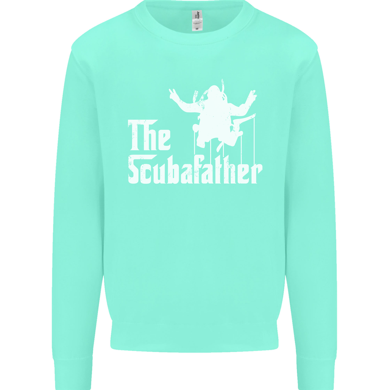 The Scuba Father Day Funny Diving Diver Mens Sweatshirt Jumper Peppermint