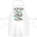 The Skydiver Extreme Sports Skydiving Cotton Apron 100% Organic White