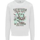 The Skydiver Extreme Sports Skydiving Kids Sweatshirt Jumper White