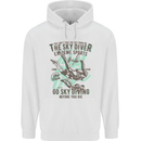 The Skydiver Extreme Sports Skydiving Mens Hoodie White