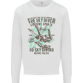 The Skydiver Extreme Sports Skydiving Mens Sweatshirt Jumper White