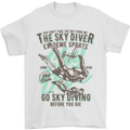 The Skydiver Extreme Sports Skydiving Mens T-Shirt Cotton Gildan White