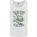 The Skydiver Extreme Sports Skydiving Mens Vest Tank Top White
