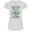 The Skydiver Extreme Sports Skydiving Womens Petite Cut T-Shirt White