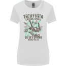 The Skydiver Extreme Sports Skydiving Womens Wider Cut T-Shirt White