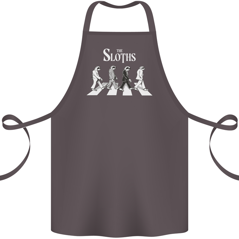 The Sloths Funny Music Parody Cotton Apron 100% Organic Dark Grey