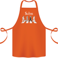 The Sloths Funny Music Parody Cotton Apron 100% Organic Orange