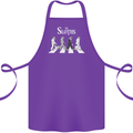 The Sloths Funny Music Parody Cotton Apron 100% Organic Purple