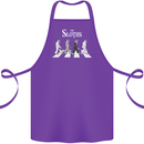 The Sloths Funny Music Parody Cotton Apron 100% Organic Purple