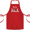 The Sloths Funny Music Parody Cotton Apron 100% Organic Red