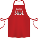 The Sloths Funny Music Parody Cotton Apron 100% Organic Red
