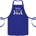 The Sloths Funny Music Parody Cotton Apron 100% Organic Royal Blue