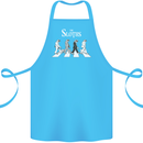 The Sloths Funny Music Parody Cotton Apron 100% Organic Turquoise