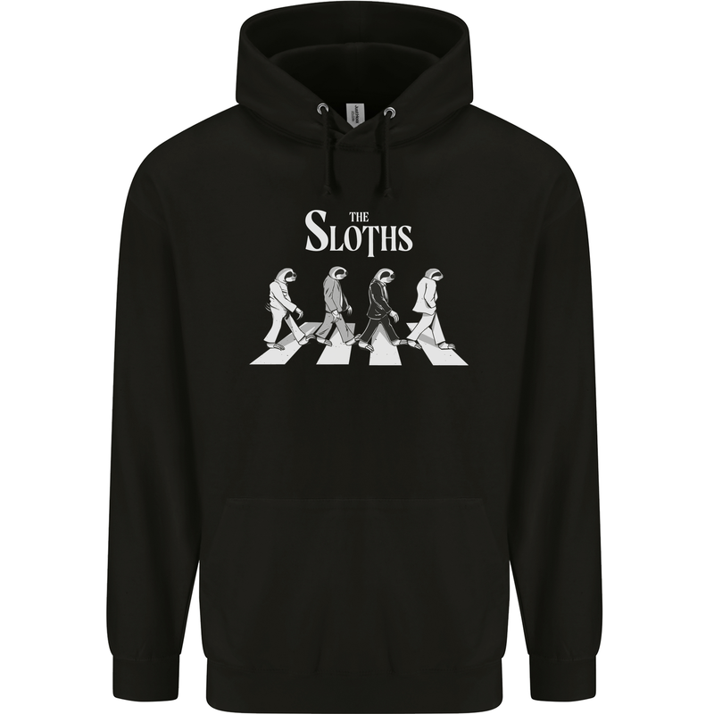 The Sloths Funny Music Parody Mens 80% Cotton Hoodie Black