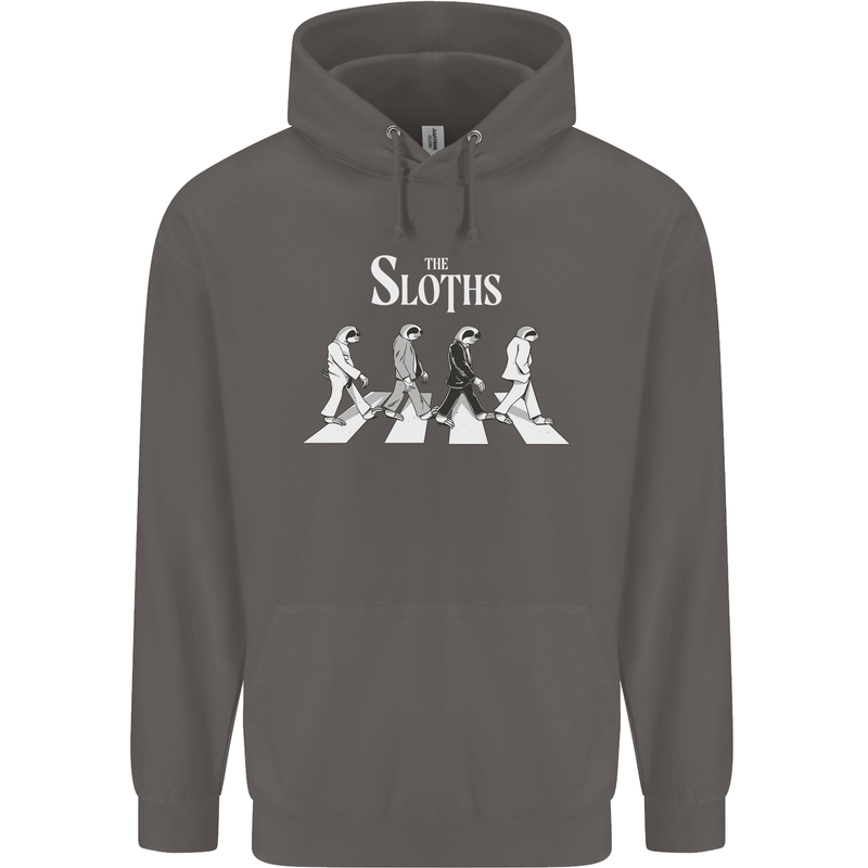 The Sloths Funny Music Parody Mens 80% Cotton Hoodie Charcoal