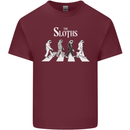 The Sloths Funny Music Parody Mens Cotton T-Shirt Tee Top Maroon
