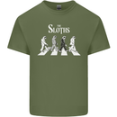 The Sloths Funny Music Parody Mens Cotton T-Shirt Tee Top Military Green