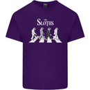 The Sloths Funny Music Parody Mens Cotton T-Shirt Tee Top Purple