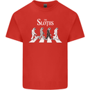 The Sloths Funny Music Parody Mens Cotton T-Shirt Tee Top Red