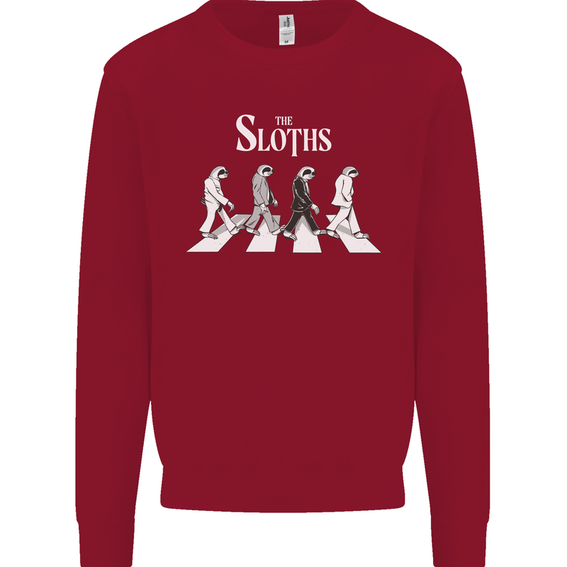 The Sloths Funny Music Parody Mens Sweatshirt Jumper Red