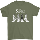The Sloths Funny Music Parody Mens T-Shirt 100% Cotton Military Green