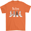 The Sloths Funny Music Parody Mens T-Shirt 100% Cotton Orange