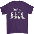The Sloths Funny Music Parody Mens T-Shirt 100% Cotton Purple