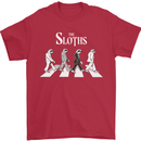 The Sloths Funny Music Parody Mens T-Shirt 100% Cotton Red