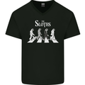 The Sloths Funny Music Parody Mens V-Neck Cotton T-Shirt Black