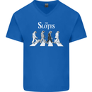 The Sloths Funny Music Parody Mens V-Neck Cotton T-Shirt Royal Blue