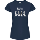 The Sloths Funny Music Parody Womens Petite Cut T-Shirt Navy Blue