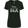 The Sloths Funny Music Parody Womens Wider Cut T-Shirt Black