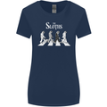 The Sloths Funny Music Parody Womens Wider Cut T-Shirt Navy Blue